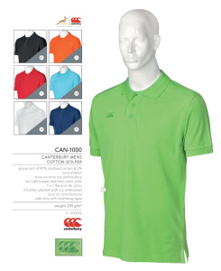 Canterbury Clothing Cotton Golf Shirt