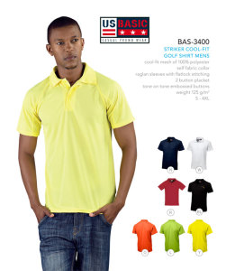 Striker cool fit golf shirt us basic