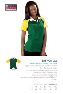 Slazenger Runners Golf Shirt Green and Golf Supporters Shirt