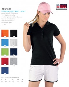 US Basic Ladies Economy Golf Shirt