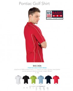 US Basic Pontiac Golf Shirt for Men