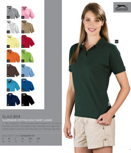 slazenger cotton golf shirt